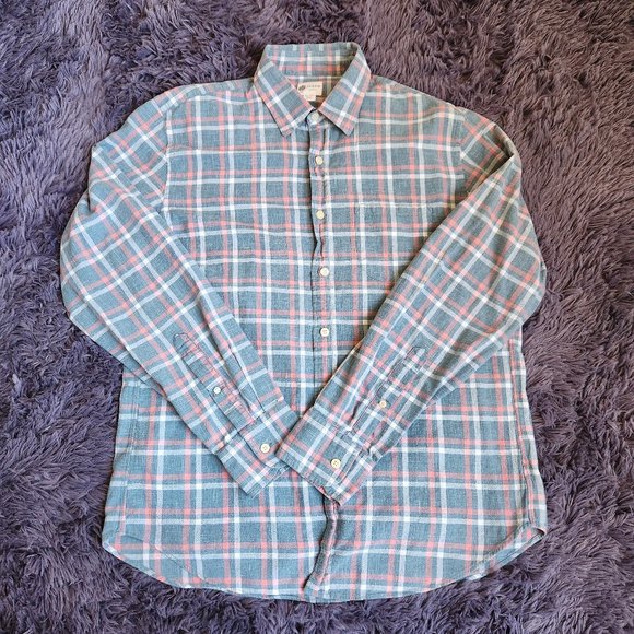 J. Crew Other - J. Crew Plaid Men's Size Medium Long Sleeve Button-up Shirt 100% Cotton